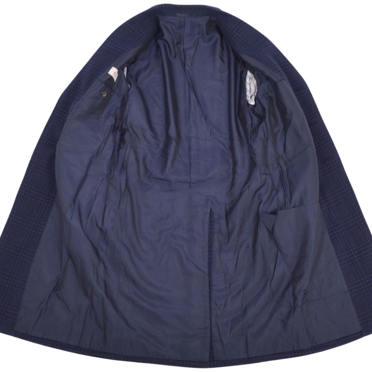 美品 カルーゾ CARUSO ウールチェスターコート butter-fly 千鳥