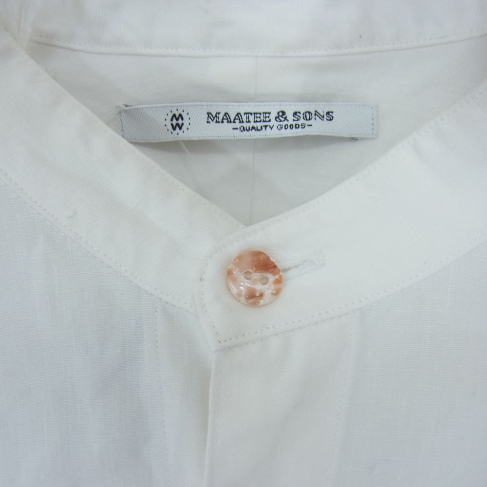マーティーアンドサンズ MAATEE&SONS 22SS MT2103-0603D PULL OVER SH  