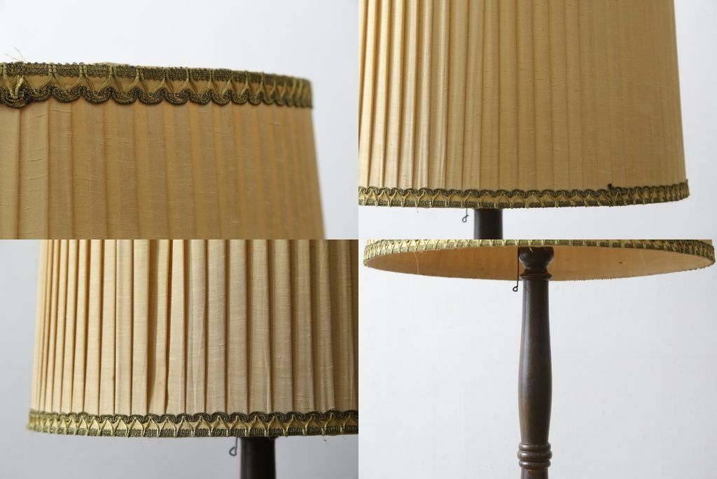 ☆事前問合せ必須☆ フロアスタンド 和製ビンテージ 大正ロマン 無垢材