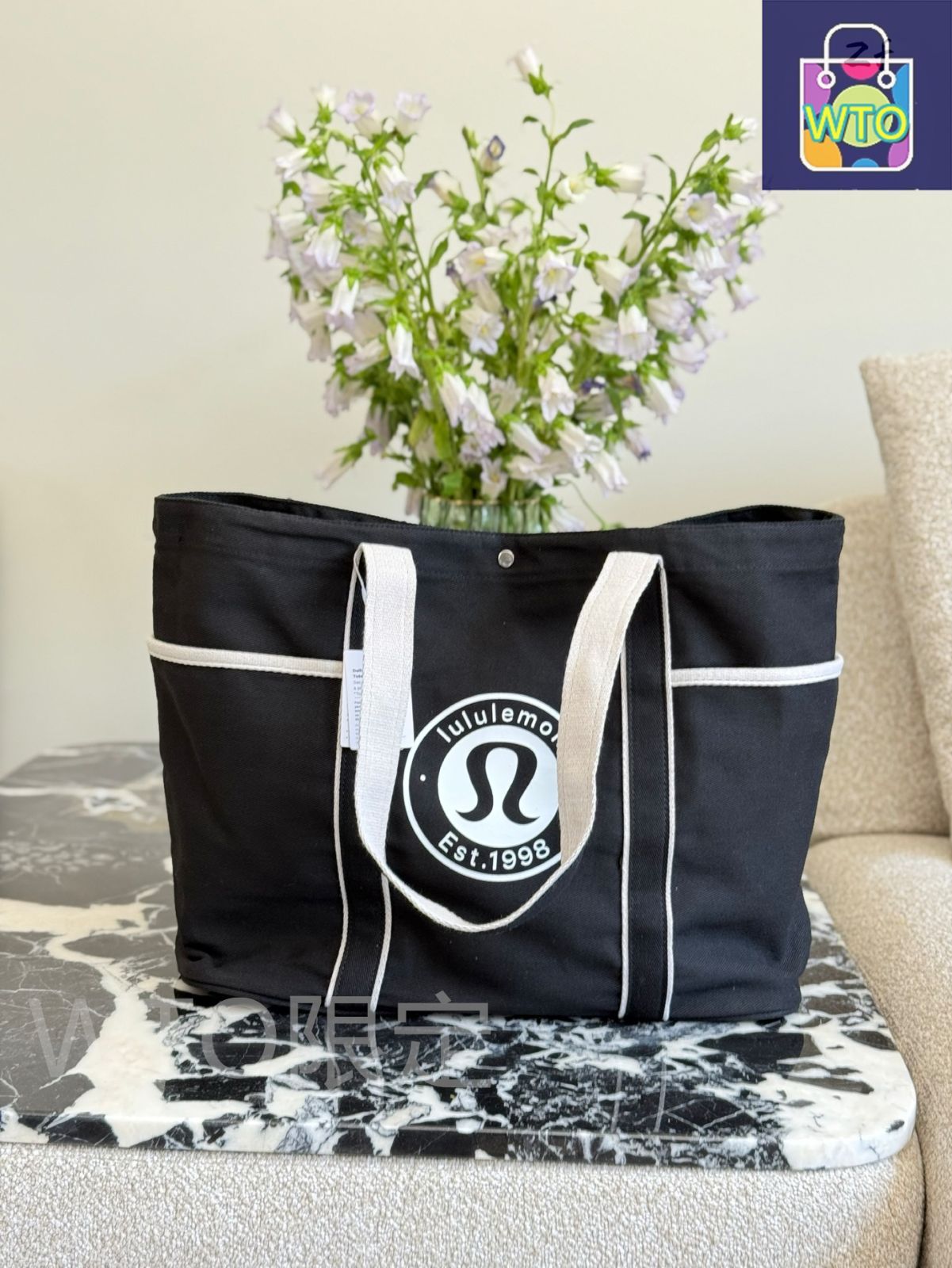 【lululemon】男女兼用☆Daily Multi-Pocket☆キャンバストート 今日特価】lululemon Daily Unisex Canvas Tote Bag with Multi