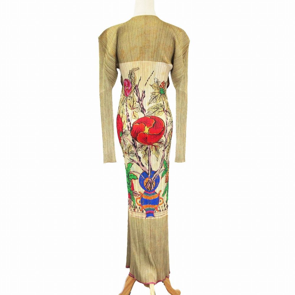 プリーツプリーズ 花柄 1998 ロングカーディガン 【公式通販】