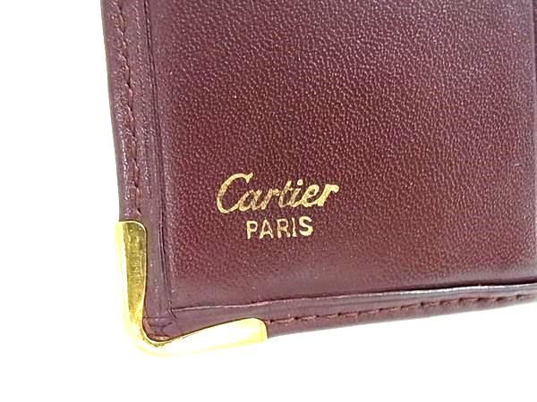 Cartier カルティエ マストライン レザー 二つ折り ミニ 財布