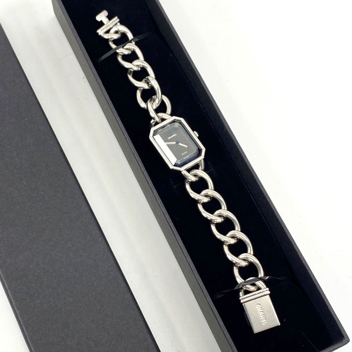 シャネル CHANEL プルミエール 腕時計 H0452 Lサイズ シルバー 管理番号 9321
