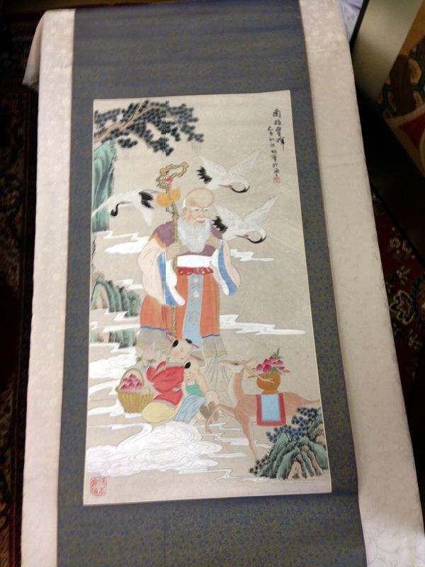 セール！・  掛け軸　幅広　寿老人 掛軸-幅広-寿老人 - メルカリ