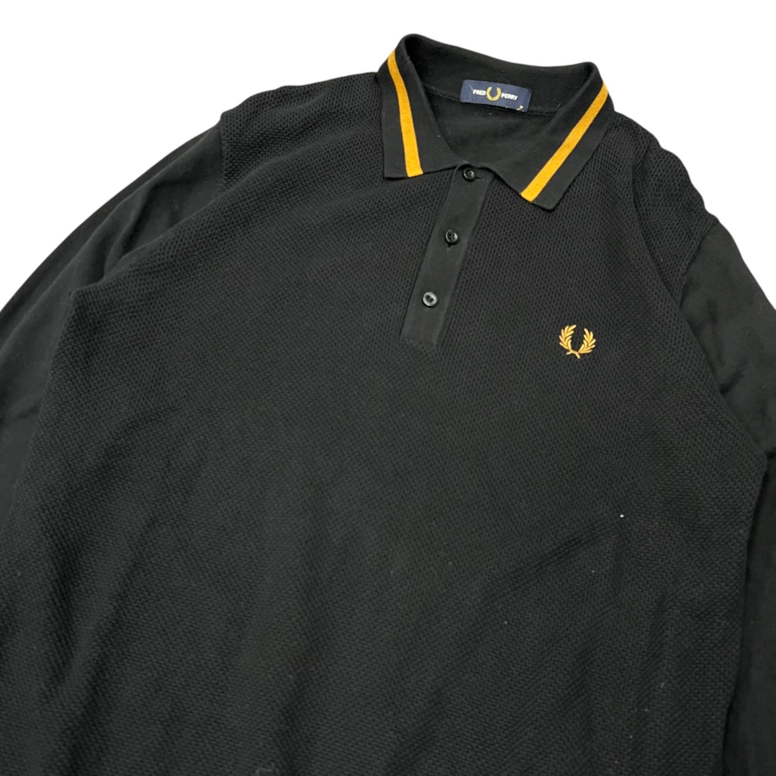 Fred Perry Textured Front Knitted Shirt フレッドペリー ニットポロ 