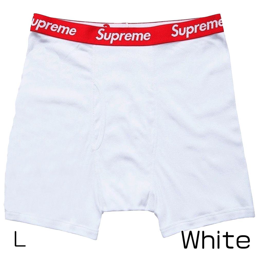 3600000010007 パンツ ホワイト-L 正規品 シュプリーム Supreme Hanes