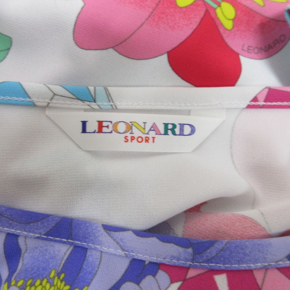 新品同様 LEONARD SPORT レオナールスポーツ フラワープリント 7分袖  