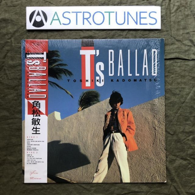 美盤 1985年 角松敏生 Toshiki Kadomatsu LPレコード T's Ballad T's