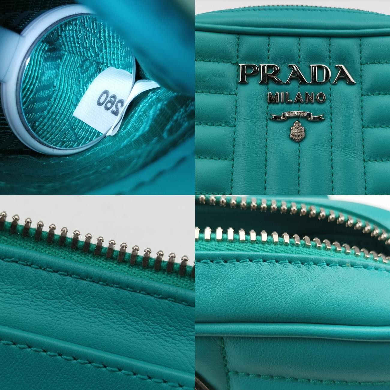 プラダPradaダイアナグラム ブルー