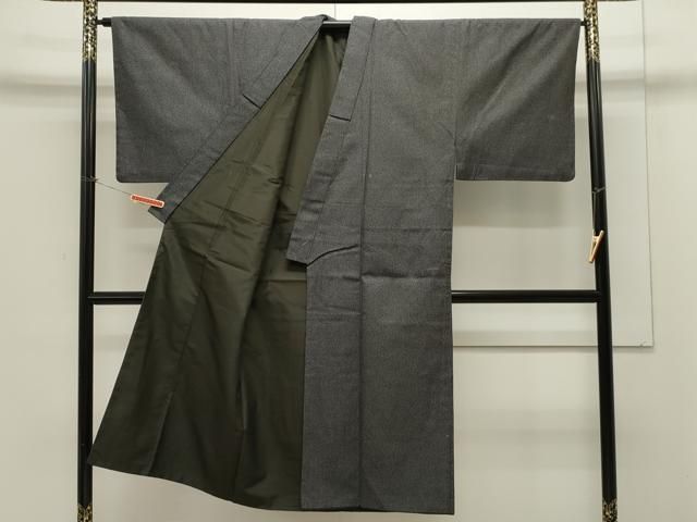 平和屋着物●男性 紬 アンサンブル 120亀甲 正絹 CAAX8538dy