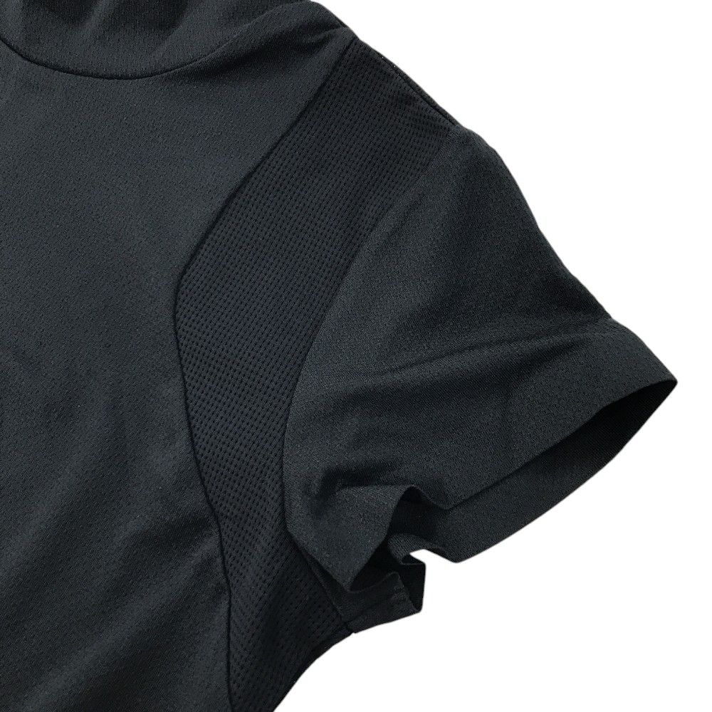サイズ：0 PGG PEARLY GATES パーリーゲイツ  ハイネック 半袖Tシャツ  ブラック系 [240101436862] ゴルフウェア レディース ストスト PEARLY GATES パーリーゲイツ ハイネック 半袖Tシャツ ネイビー