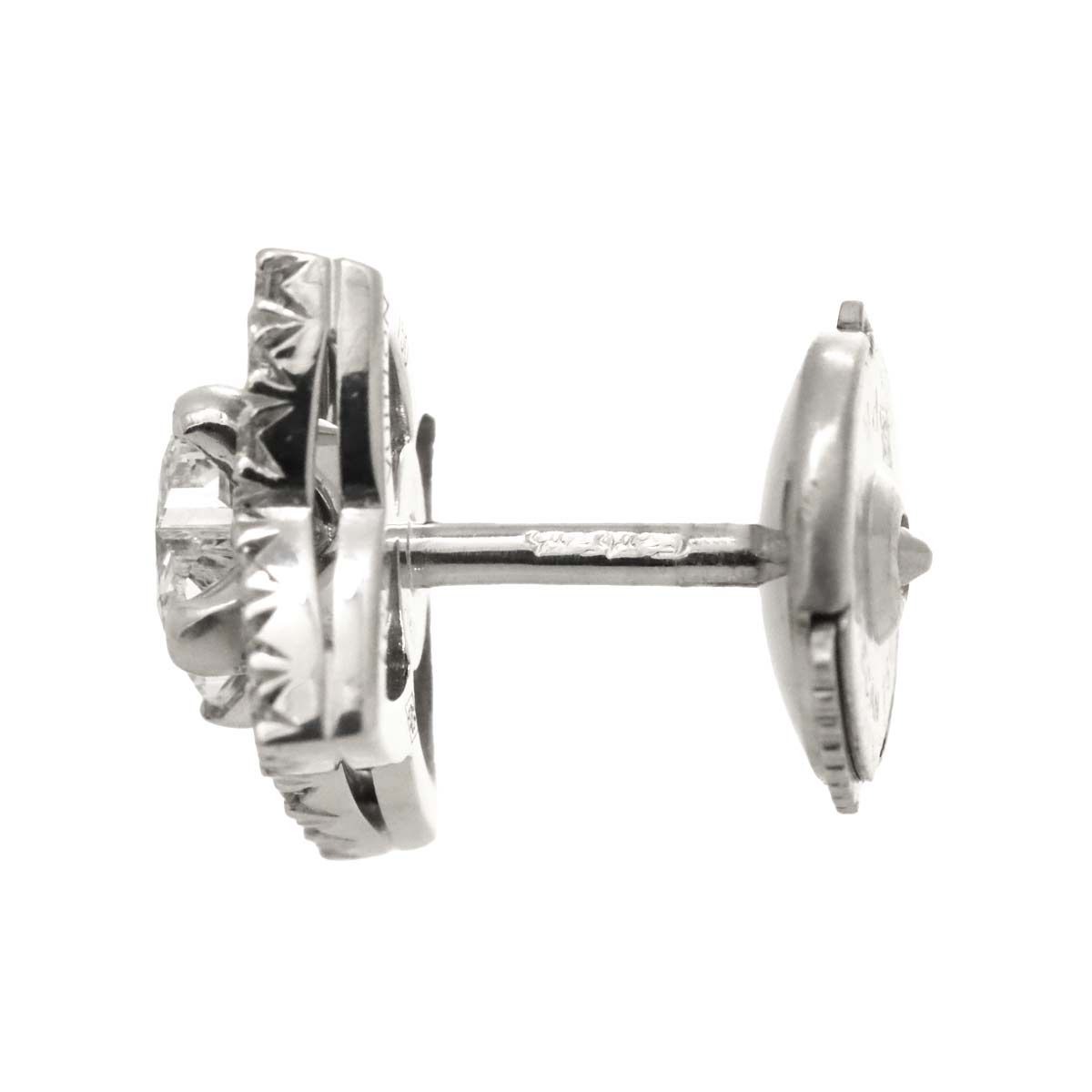 ルイヴィトン ダイヤモンドピアス K18 WG 750 ホワイト ゴールド