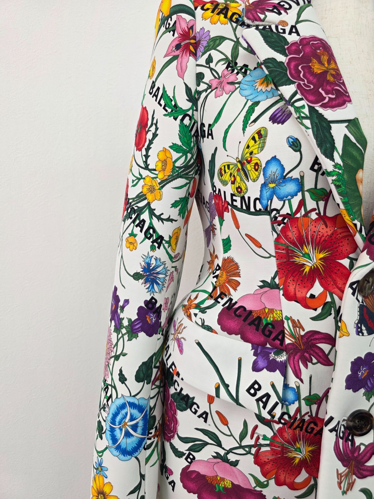 バレンシアガ　GUCCI コラボ　テーラードジャケット ☆21AW【GUCCI×BALENCIAGA/グッチ×バレンシアガ】コラボ 立体