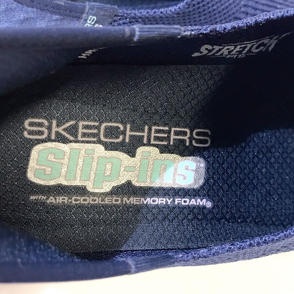 SKECHERS SLIP-INS スケッチャーズ スリップインズ スニーカー 運動靴 メッシュ ストレッチ ハンズフリー レディース 24.0cm