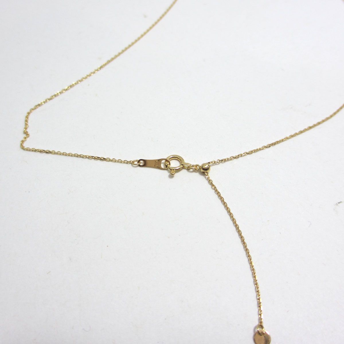 K18 18金 イエローゴールド 小豆チェーン ネックレス 0.5mm 45cm （無 