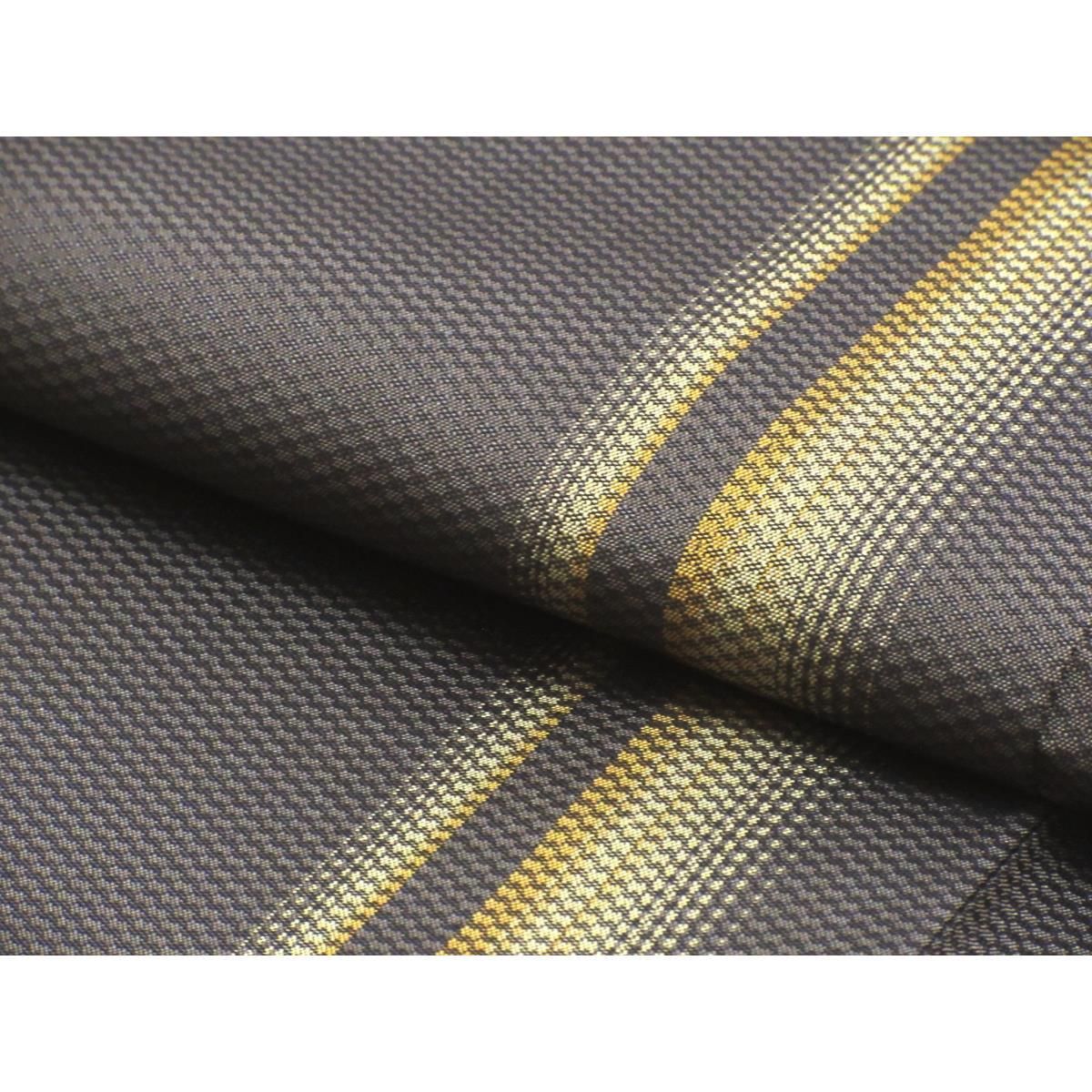 未使用品】単衣 米沢紬 十六代助左衛門 紅花黒八丈 - メルカリ 