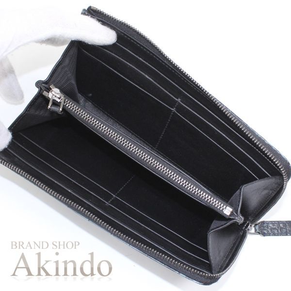 ブルガリブルガリマン L字ファスナー長財布 アリゲーター