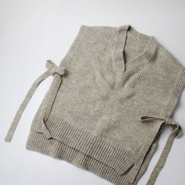 2021AW nest Robe ネストローブ　ニット　ベスト　ウール100% 2021AW nest Robe ネストローブ 01214-1018 ウールオープンサイド