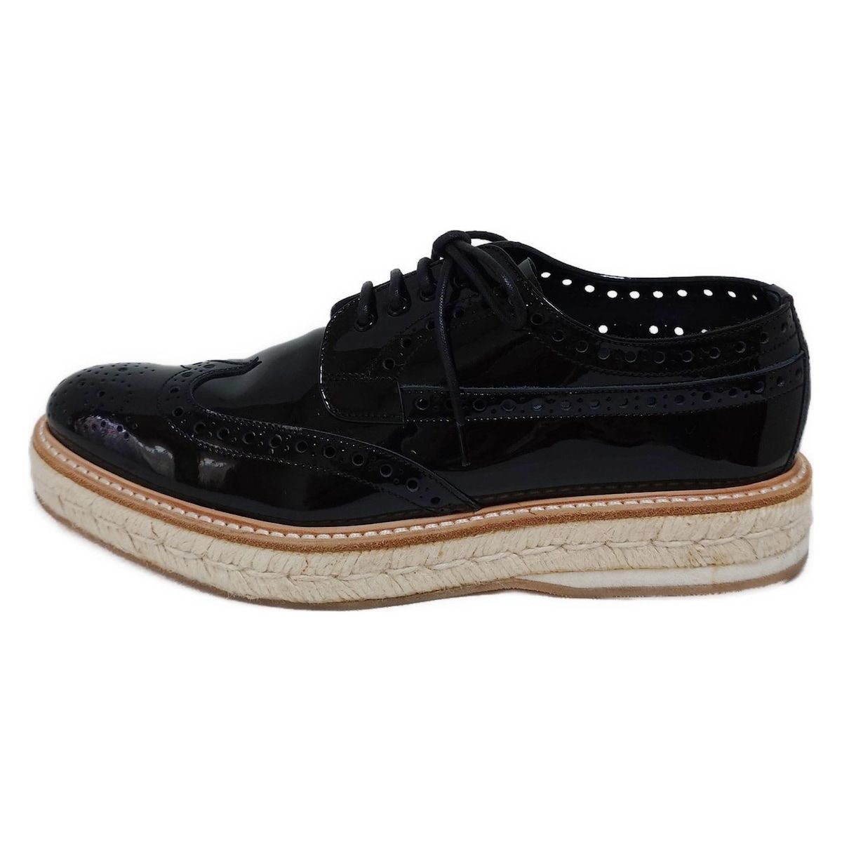 Church s チャーチ シューズ 37 レディース - 黒 エスパドリーユ レザー