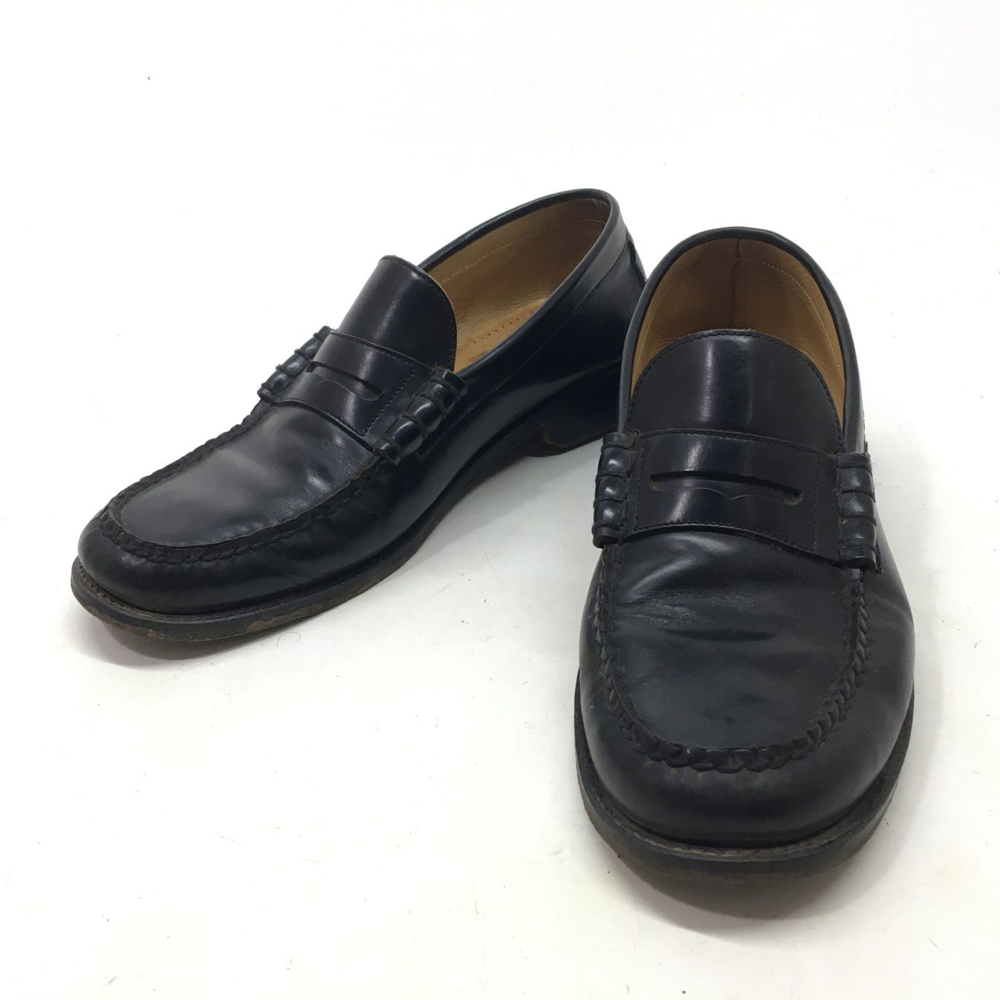 01w-4036 パラブーツ Paraboot ブラック 29.0cm UK10.5 メンズ 箱なし ローファー