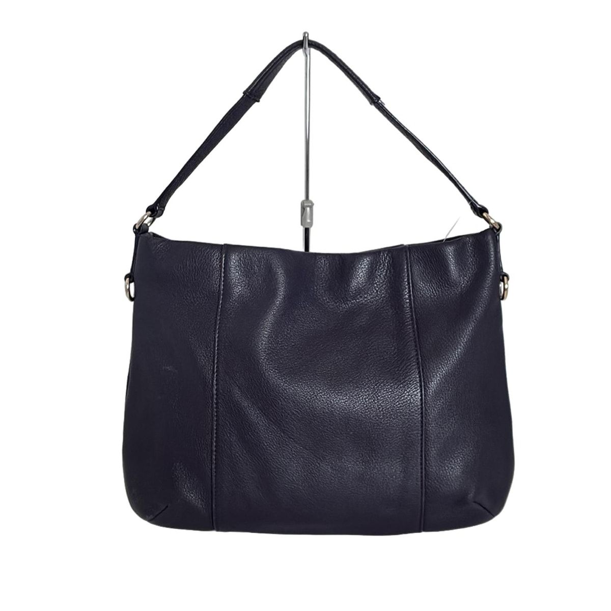 美品　COACHコーチ 2wayバッグ F35809 レザー ネイビー 374 COACH(コーチ) ハンドバッグ - F35809 ダークネイビー レザー