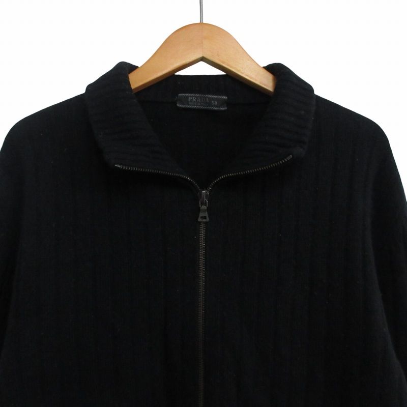 プラダ PRADA 00s Archive W-Zip Drivers Knit ウールカシミヤ