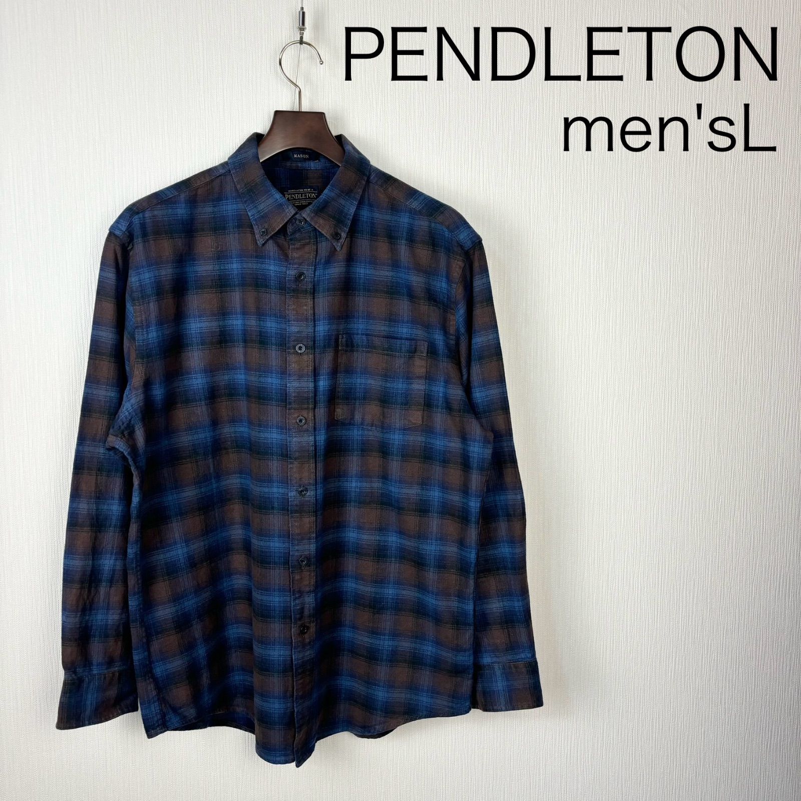PENDLETON MASON ボタンダウンフランネルシャツ　メンズL