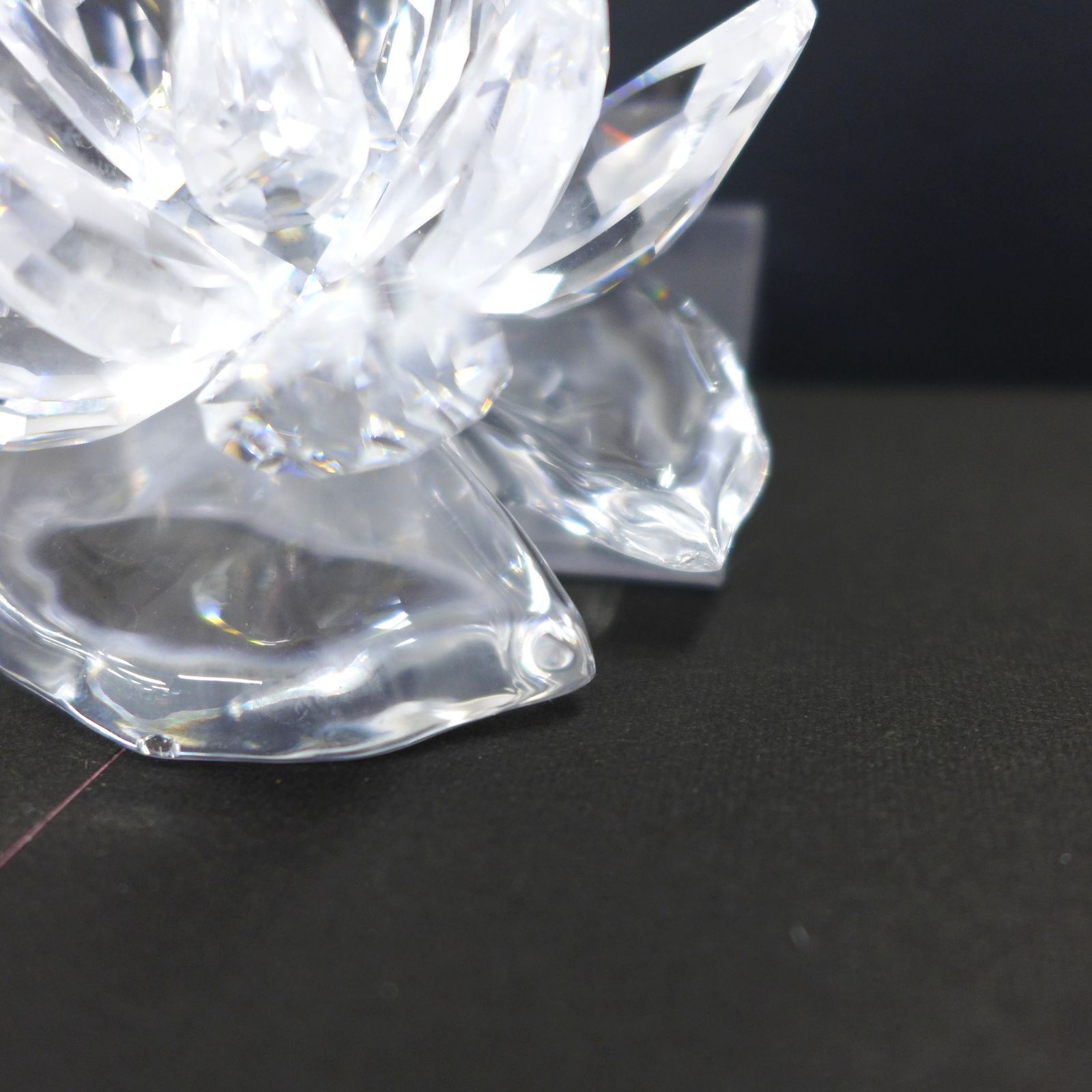 スワロフスキー SWAROVSKI 睡蓮置物オブジェ インテリア