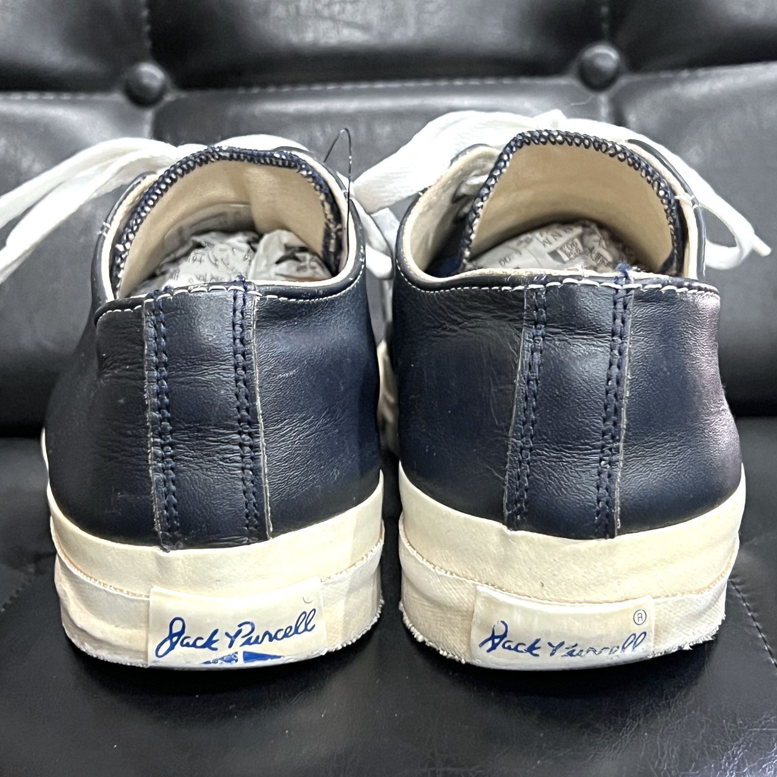 90'S USA製 コンバース ジャックパーセル レザー ネイビー 米国