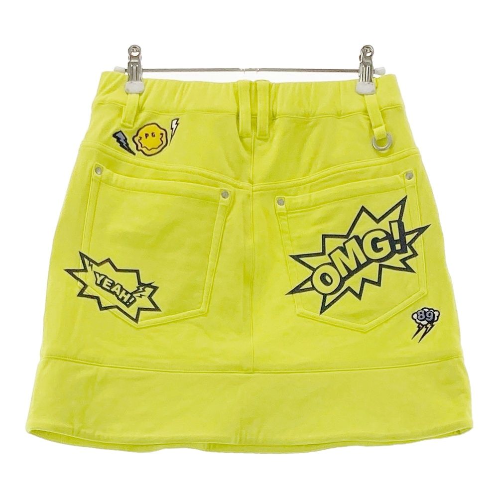サイズ 0 PEARLY GATES パーリーゲイツ ストレッチスカート ニコちゃん イエロー系 240101505410 ゴルフウェア レディース ストスト