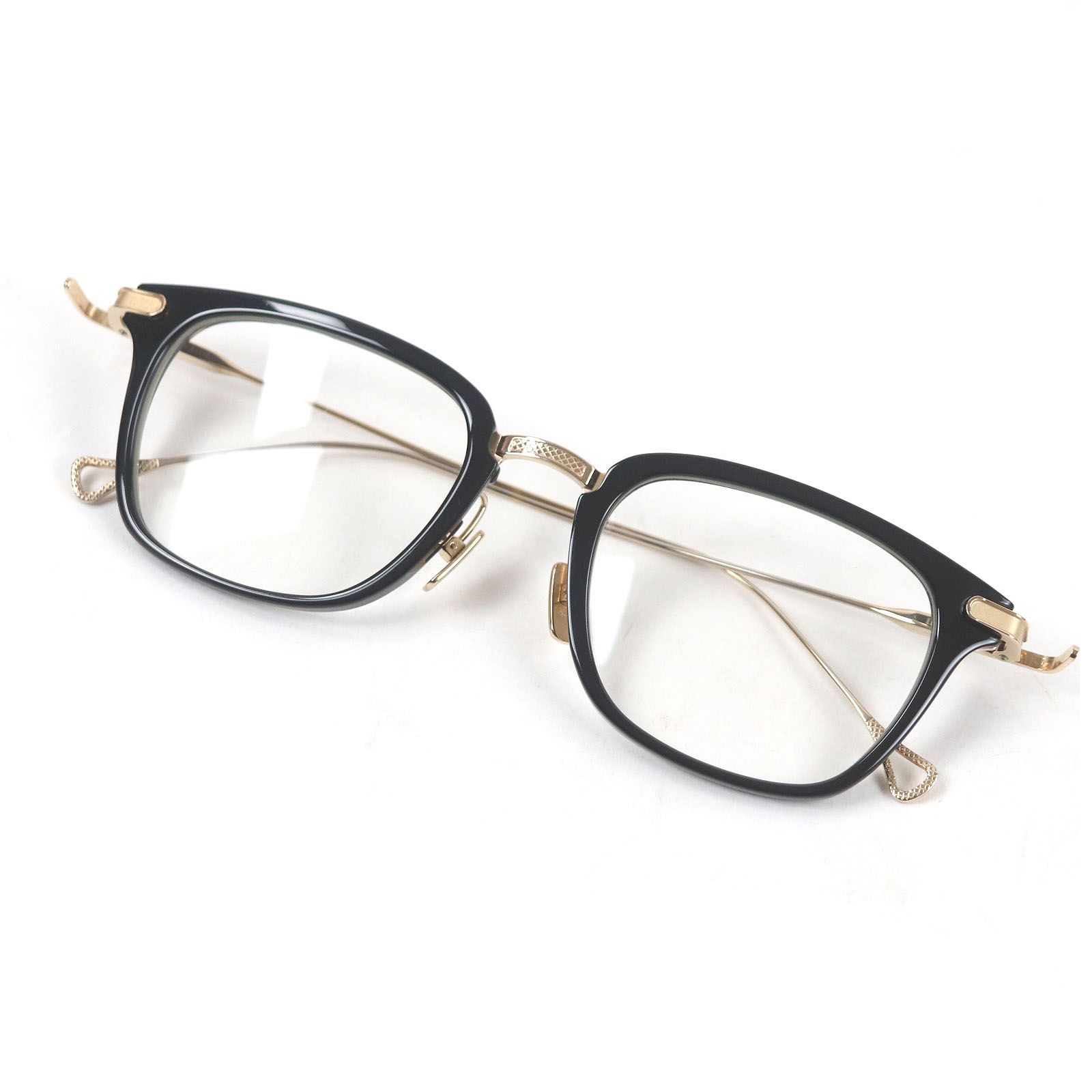 □DITA ディータ STATESIDE ウェリントンフレーム メガネ 眼鏡 アイウェア ブラック ゴールド 50□21-144 メンズ レディース