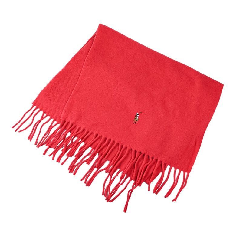 ポロ ラルフローレン POLO RALPH LAUREN マフラー メンズ レディース 男女兼用 サンライズレッド PC1047 619