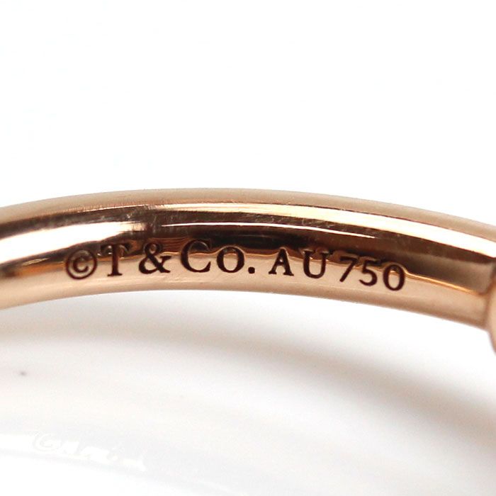TIFFANY&Co. ティファニー K18PG ピンクゴールド Tワイヤー リング  