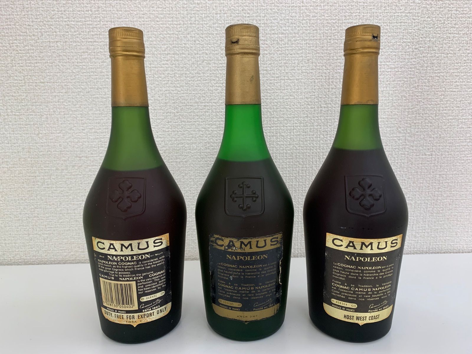 CAMUS ナポレオン コニャック 3本セット C666① - メルカリ