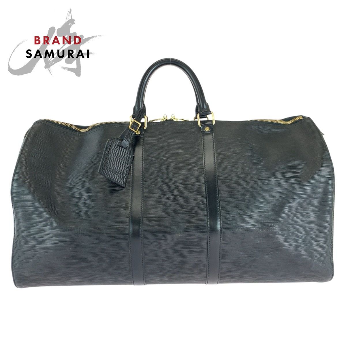 美品　LOUIS VUITTON 付属品付き キーポル55 ボストンバッグ LOUIS VUITTON ルイヴィトン エピ キーポル55 ノワール ブラック 黒