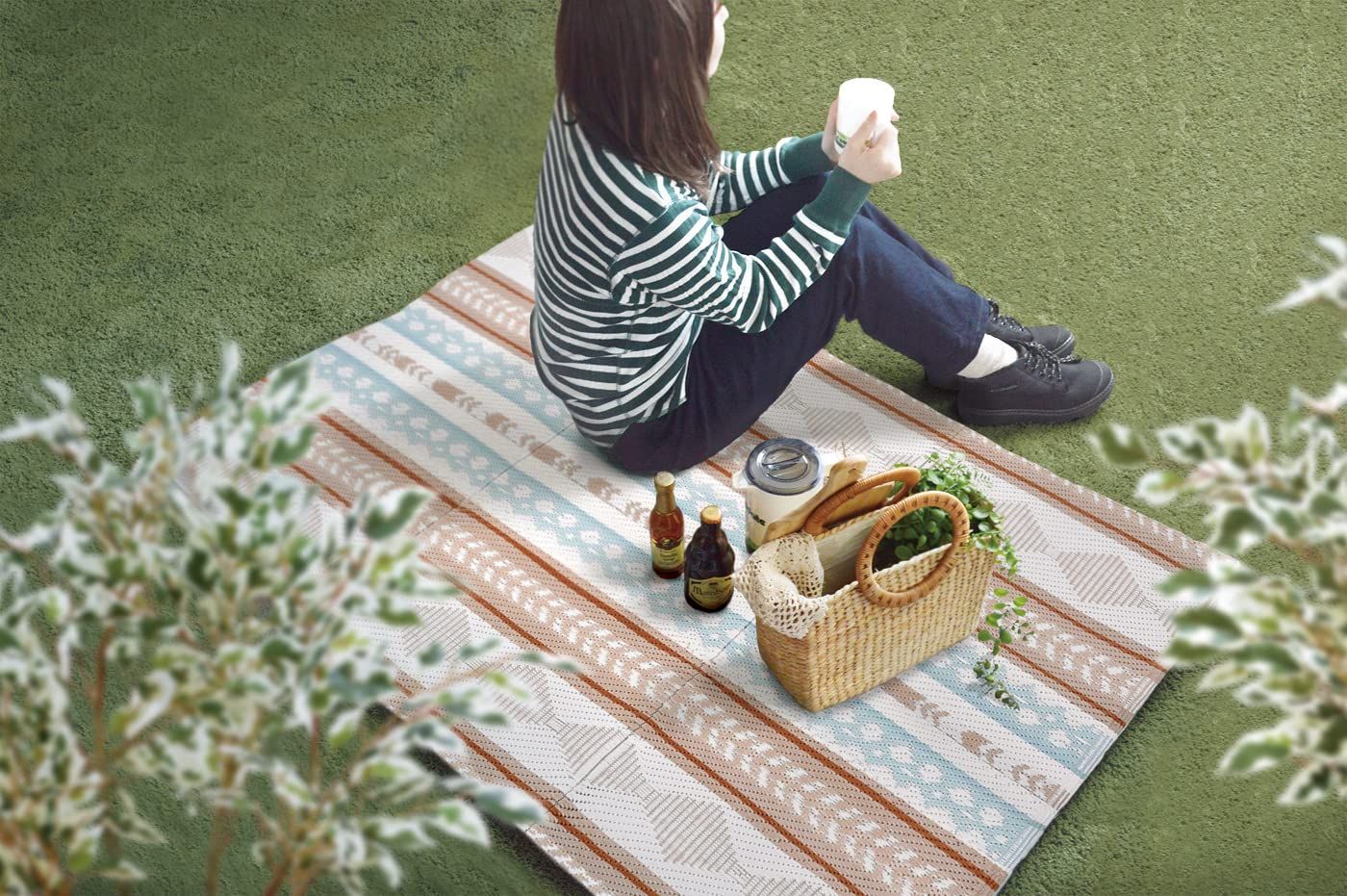 ケーアイジャパン(Kijapan) ラルジュ ストローラグ ストライプ 130