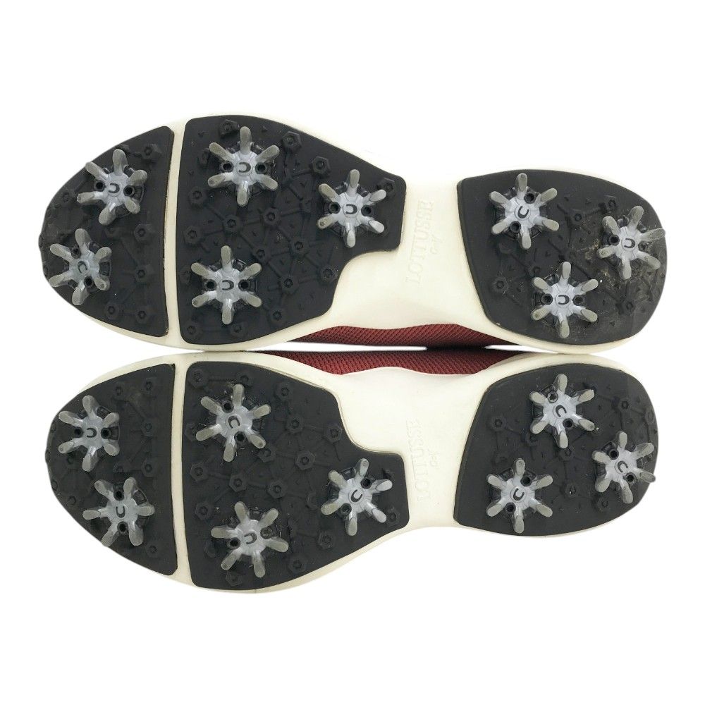 レディースLOTTUSSE ロトゥセ　ゴルフシューズ　新品 LOTTUSSE GOLF ロトゥセ ゴルフ S0739 ゴルフシューズ レッド系 EU38