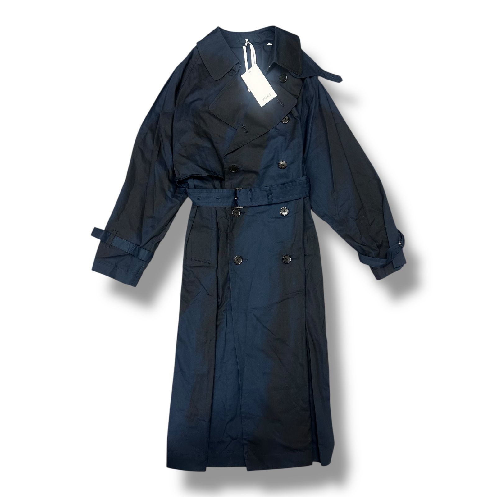 参考上代101200円 未使用品 YOKE 24SS SPRAY PRINTED TRENCH