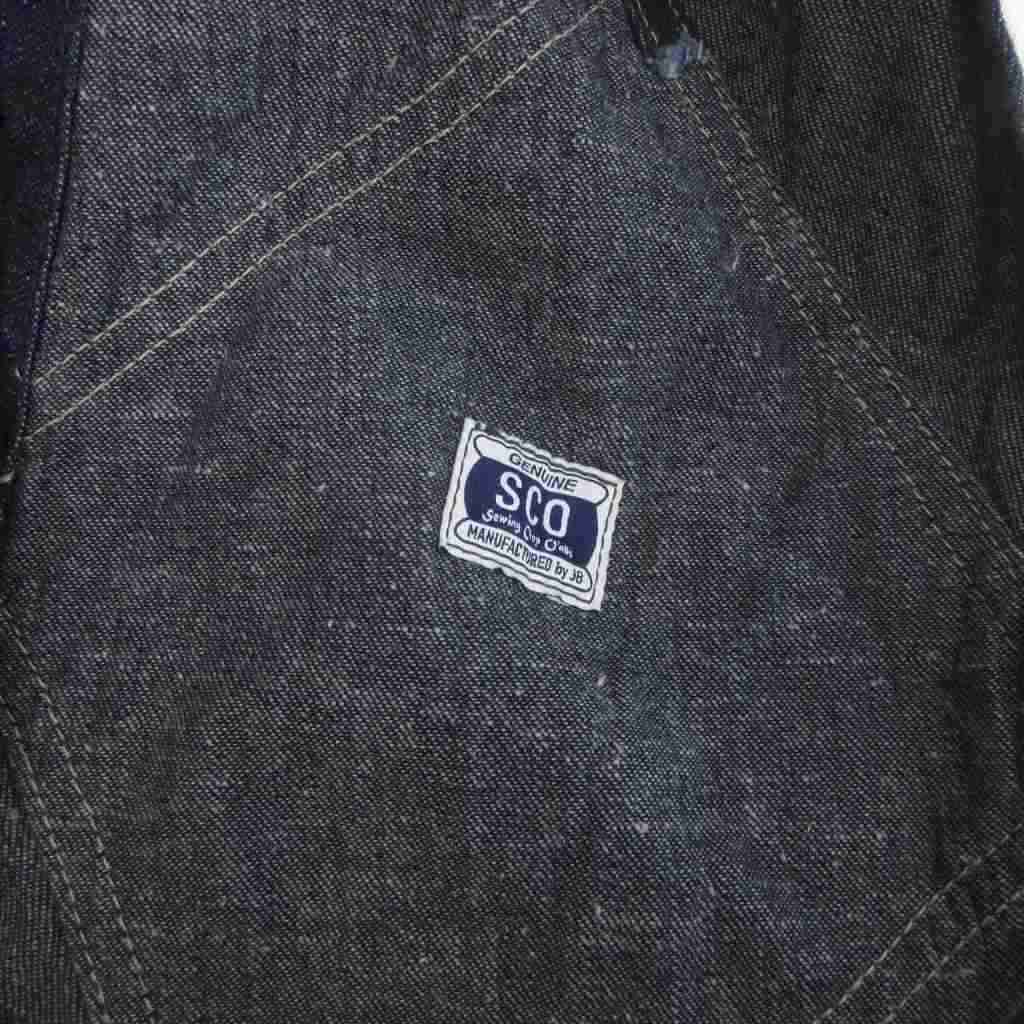  ジョンブル Sewing Chop O alls OLD WORK OVERALL オーバーオール サロペット ジーンズ インディゴ 青 ブルー 24 オーバーオール つなぎ パンツ