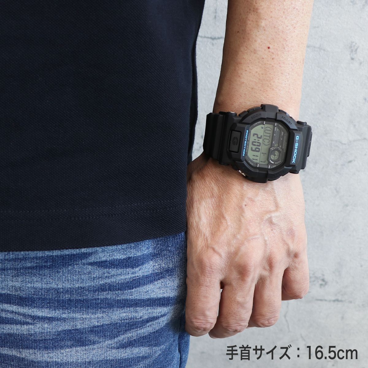 バイブレーションアラーム搭載 国内未発売モデル】G-SHOCK ジーショック CASIO カシオ メンズ 腕時計 GD-350-1C ブラック ブルー  振動 バイブ マナーモード 目覚まし デジタル 八角形 オクタゴン 男性用 中学生 高校生 受験生 時計 - メルカリ