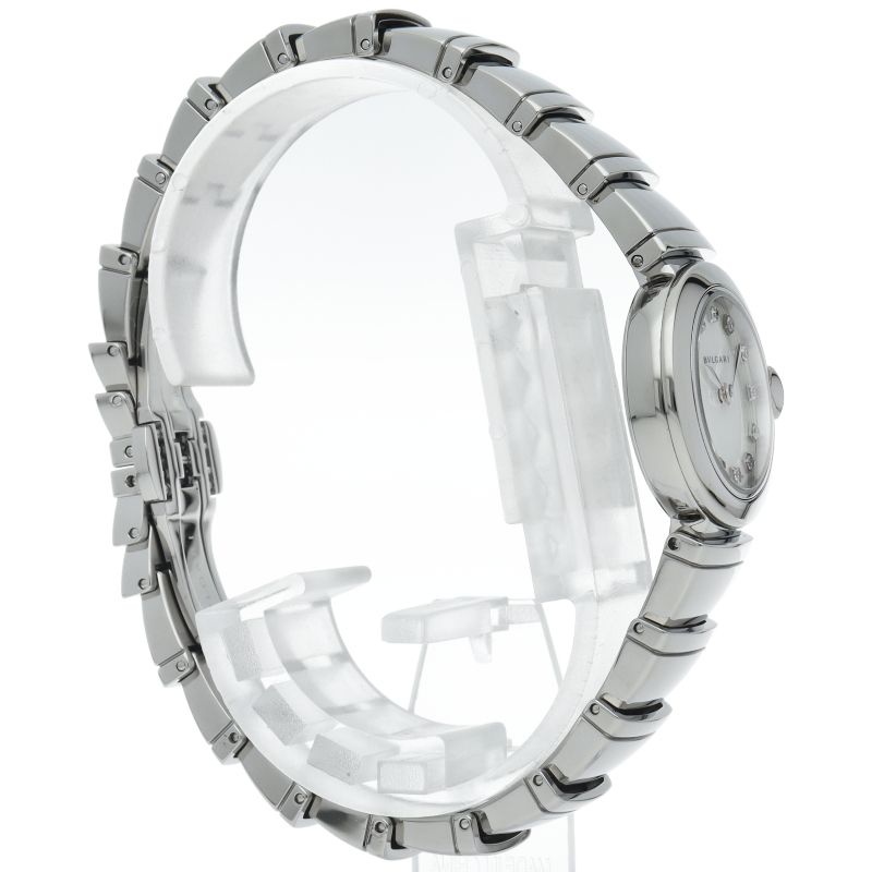 ブルガリ ピッコラ ルチェア レディース時計 12Pダイヤ シェル LU23WSS  