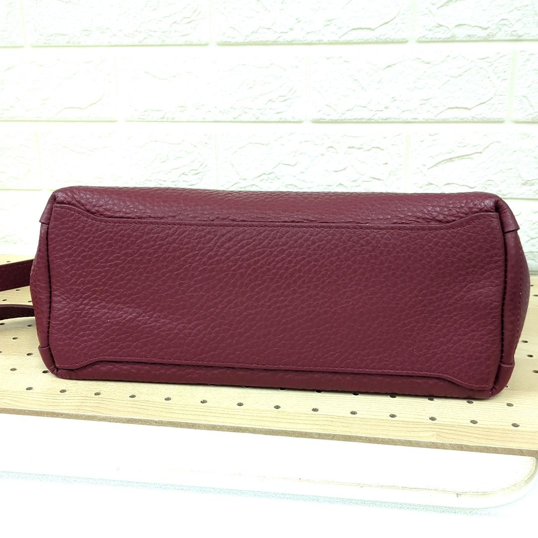 FURLA　フルラ　レザー　ショルダーバッグ　２WAY　ボルドー FURLAフルラレザーショルダーバッグ2WAYボルドー