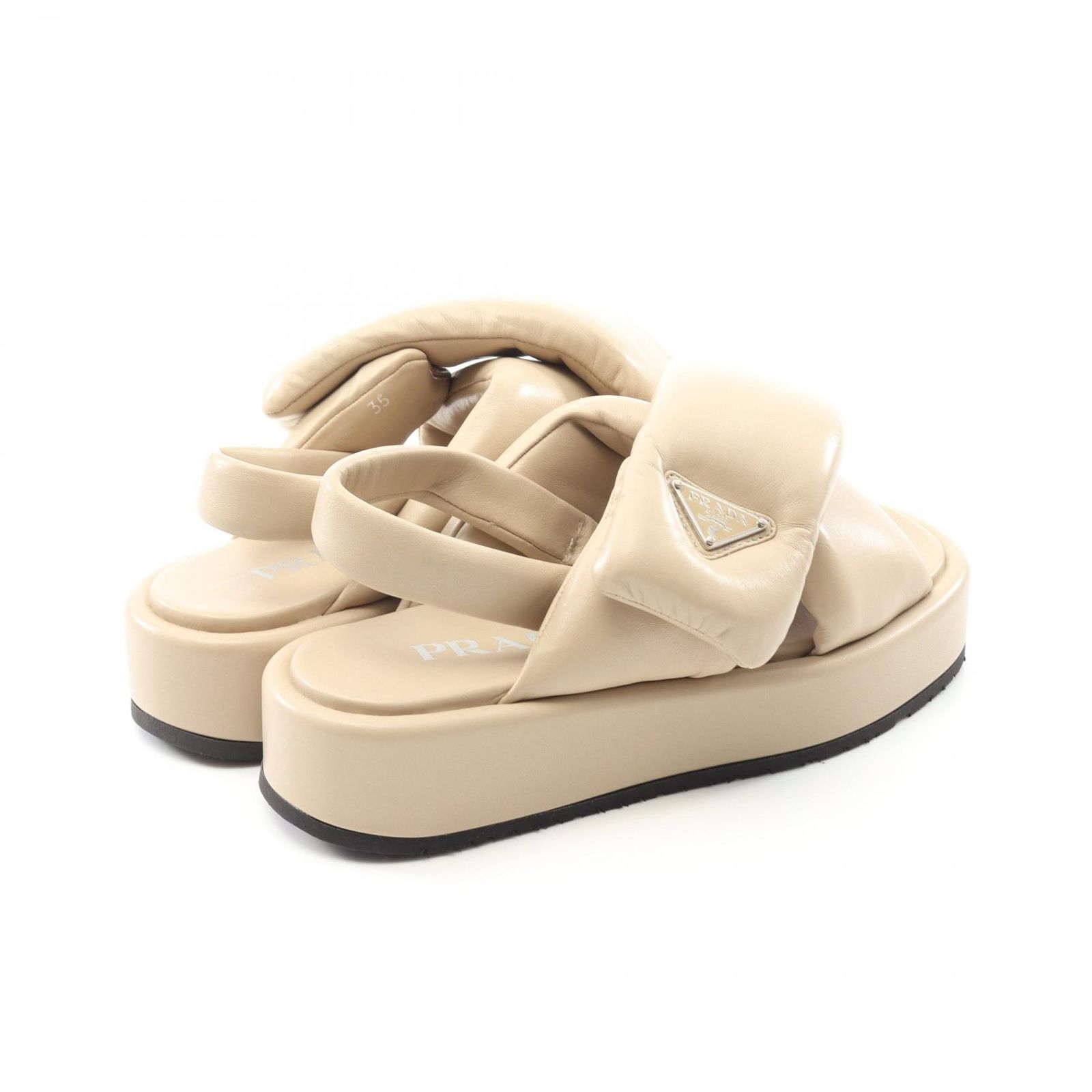 ほぼ未使用■ プラダ PRADA レザー サンダル グラディエーター フラット prada03062404.jpg