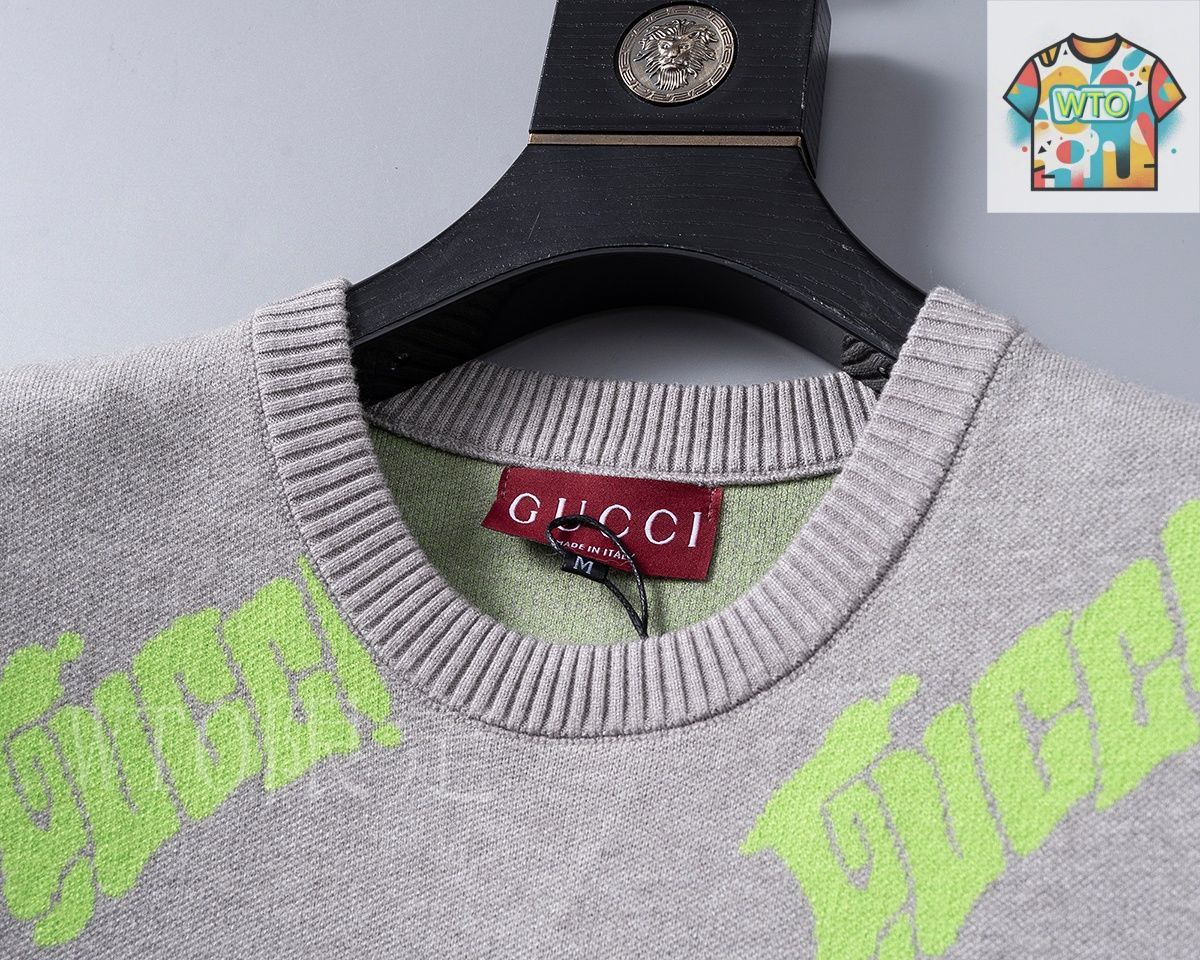 今日特価】Gucci Gray Knit クルーネックセーター - メルカリ