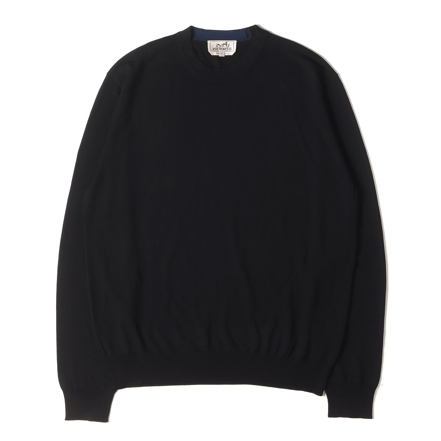 美品 HERMES エルメス ニット サイズ:L 23AW ネック Hジャガード 美品 HERMES エルメス ニット サイズ:L 23AW ネック Hジャガード