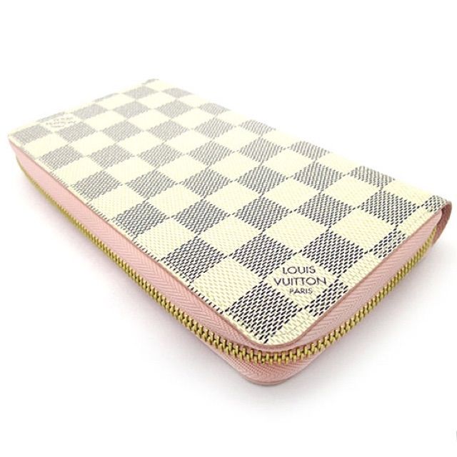 美品✨️ルイヴィトン ダミエ アズール ジッピ－ウォレット ローズバレ
