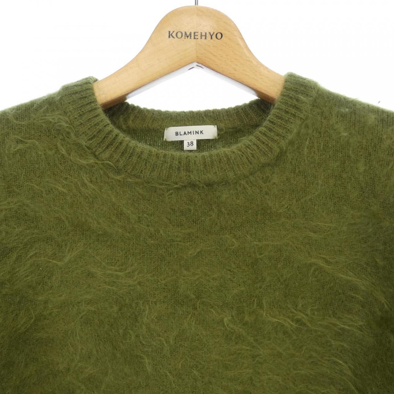 BLAMINK 半袖ニット　リバーシブル　38 BLAMINK 半袖ニット リバーシブル 38