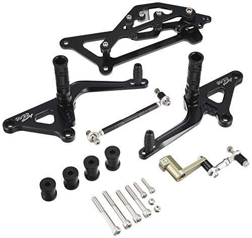  ブラック オーヴァーレーシング(OVER RACING) バックステップ レブル250 Rebel250 4ポジション アルミ製 ブラック 51-13-02B その他