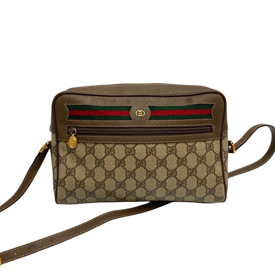 極 美品 GUCCI オールドグッチ グッチ ヴィンテージ シェリーライン GG