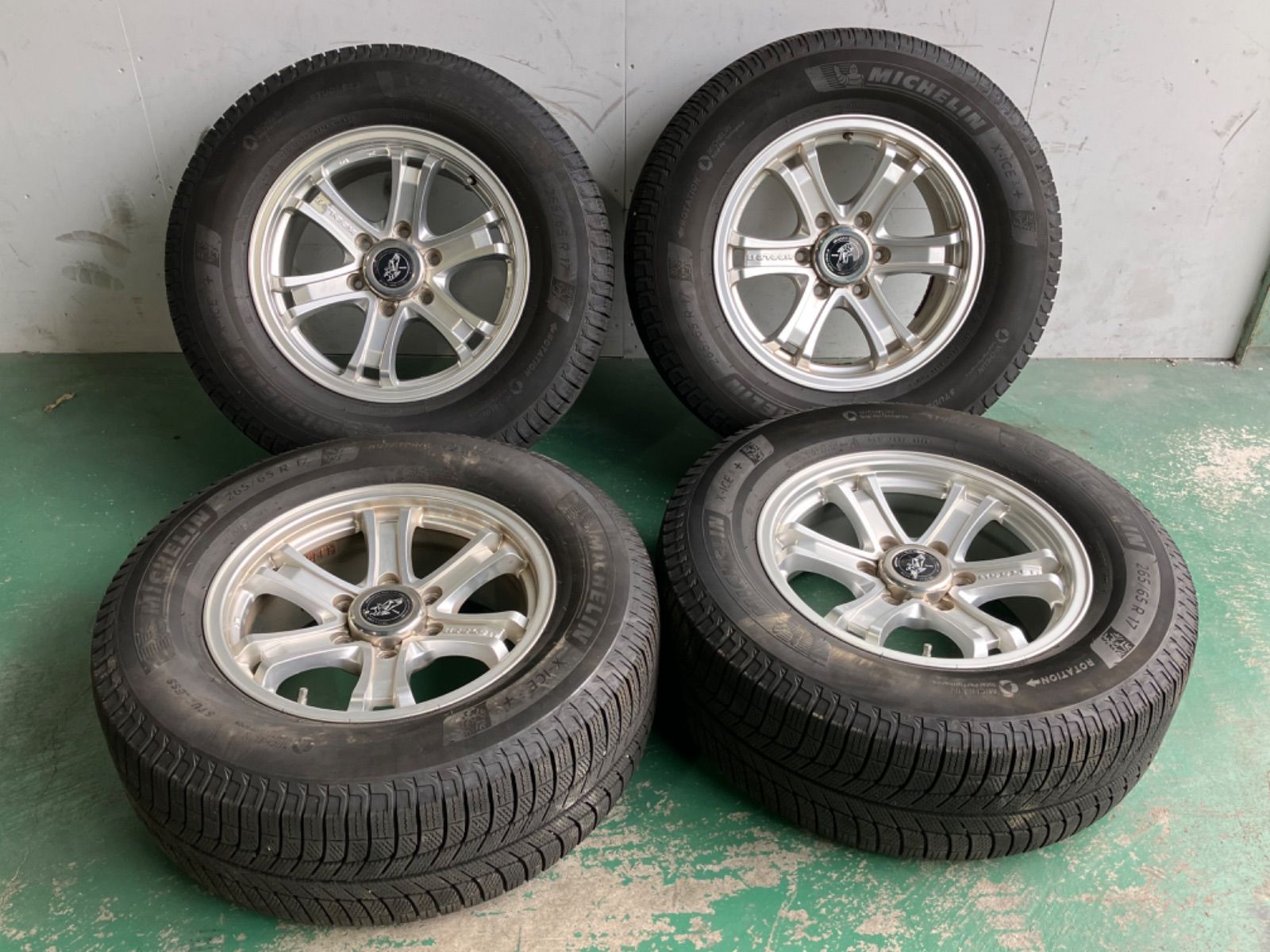 プラド など Weds(ウェッズ) KEELER 265/65 R17 ミシュランタイヤ 中古